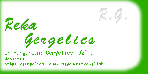 reka gergelics business card